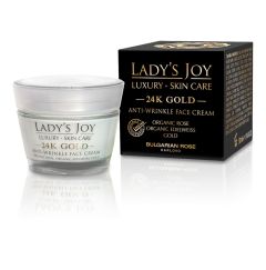 LADY`S JOY LUXURY 24 K GOLD КРЕМ ЗА ЛИЦЕ ПРОТИВ БРЪЧКИ 50 МЛ